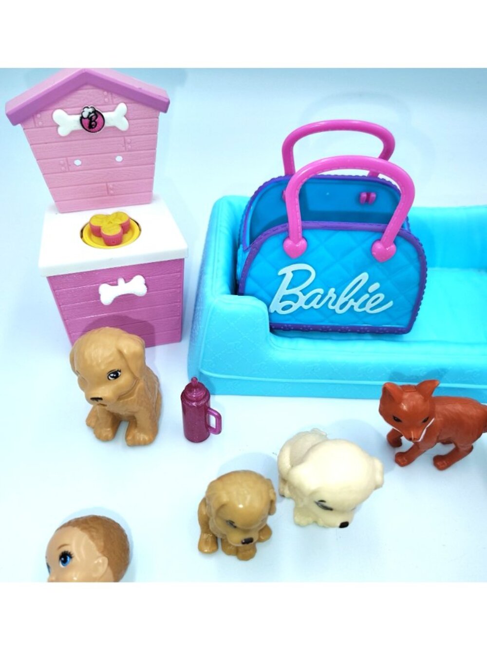 Barbie Pet Accessory Mixed Lot Mermaid Dolls Babies Dogs Furniture Stroller - Picture 2 of 9